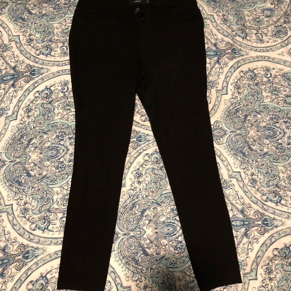 Torrid Skinny Pant - Black All-Nighter Ponte Sz 14